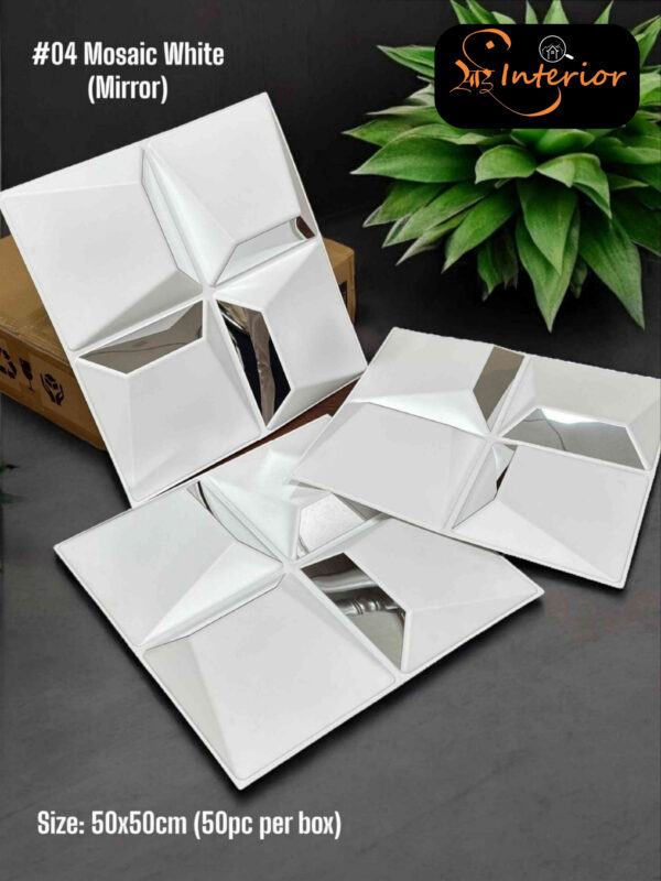 🧩 3D Wall Panels | Modern Geometric Design | White Finish